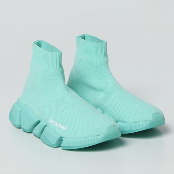 Balenciaga Shoes - Balenciaga Speed 2.0 LT Sock Sneakers Mint 40 🤍